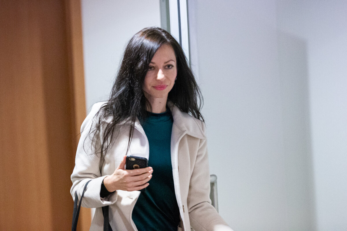 Správkyňa Lenka Ivanová, ktorá riadi konkurz na majetok odsúdeného Ladislava Bašternáka. (zdroj: SME - Marko Erd)